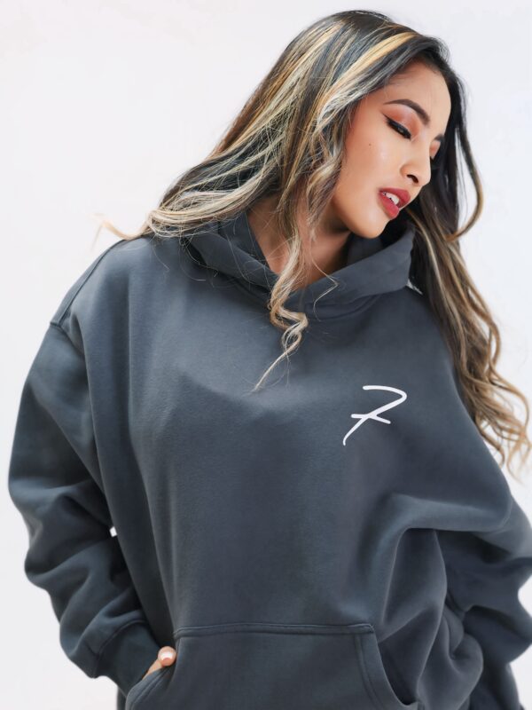 Drop Shoulder Hoodie - Grafiti Gray