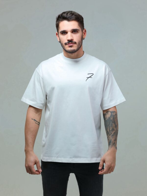 Drop Shoulder T-Shirt - White