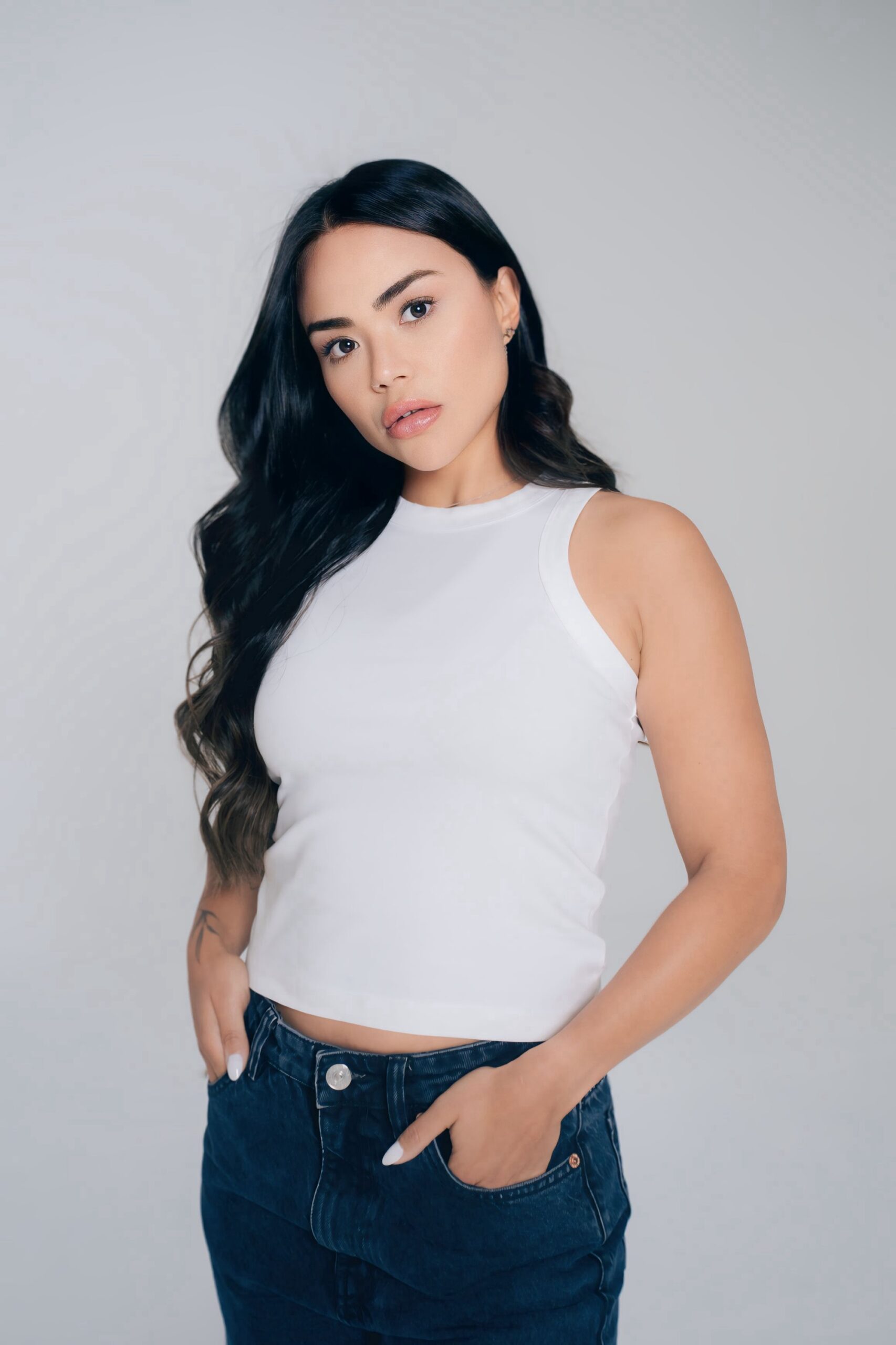 Women White Tank Top