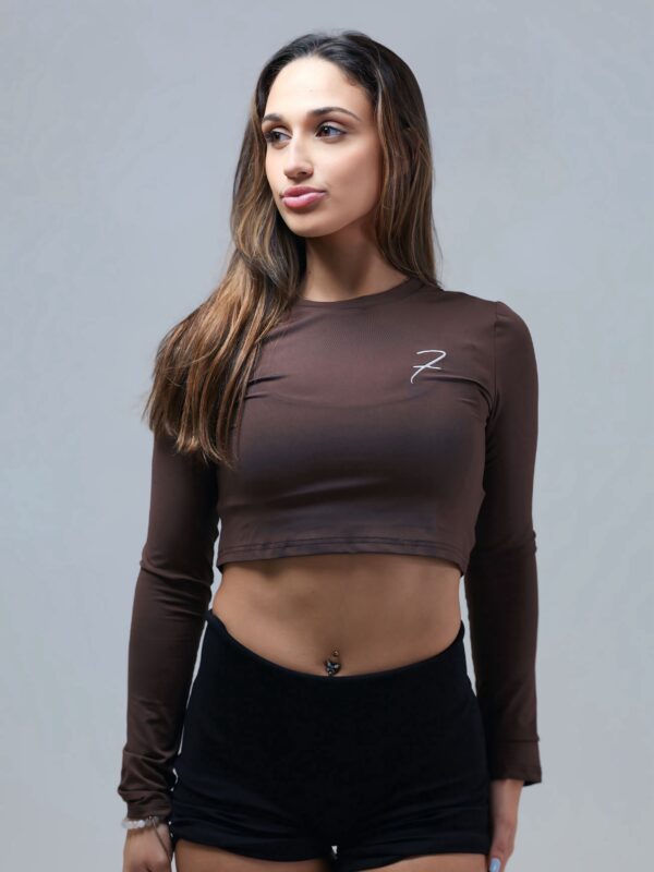 Long Sleeve Top - Brown