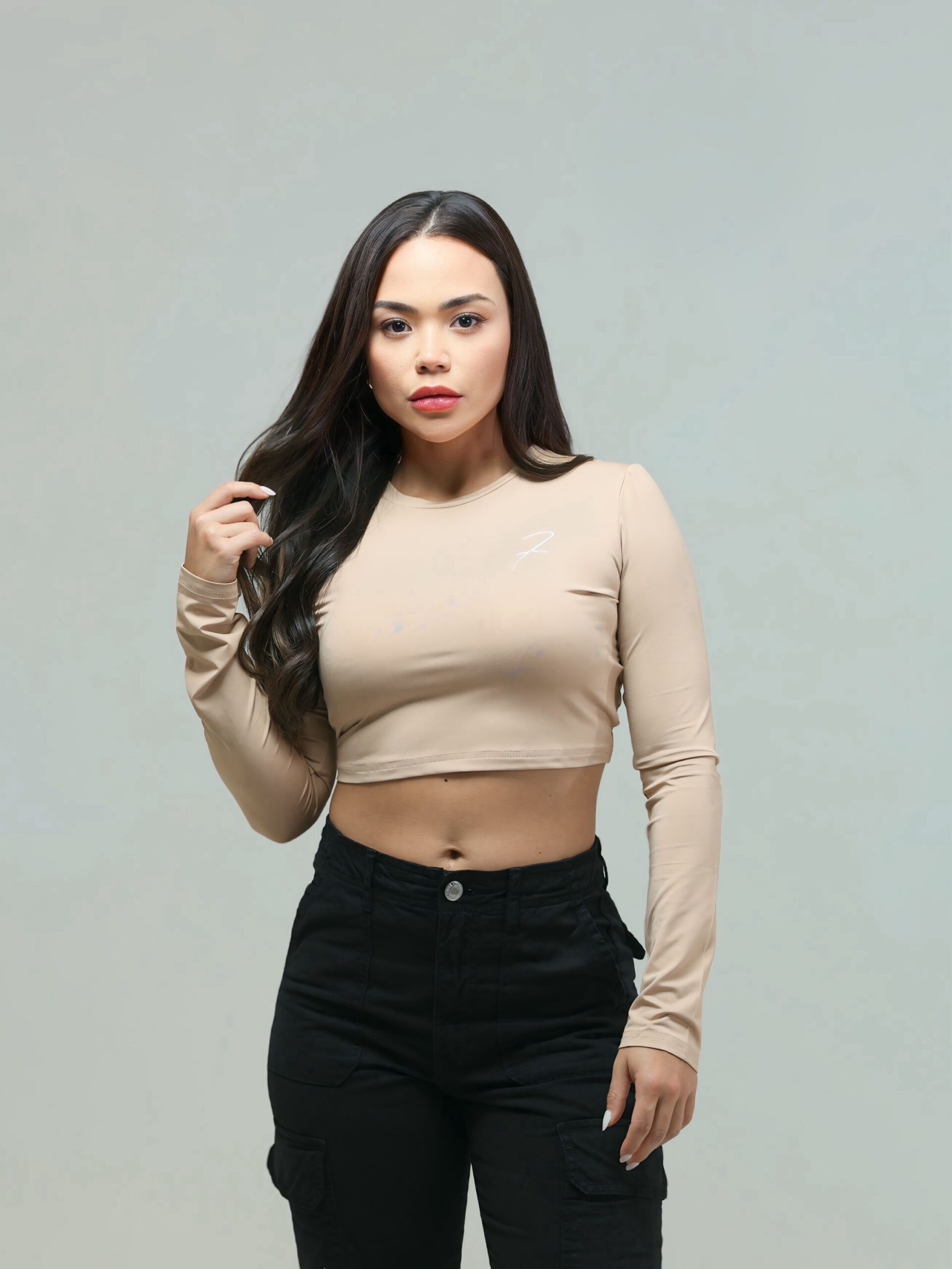 Long Sleeve Top - Beige