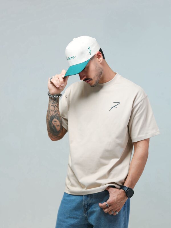 Favaro Hat - Beige and Green