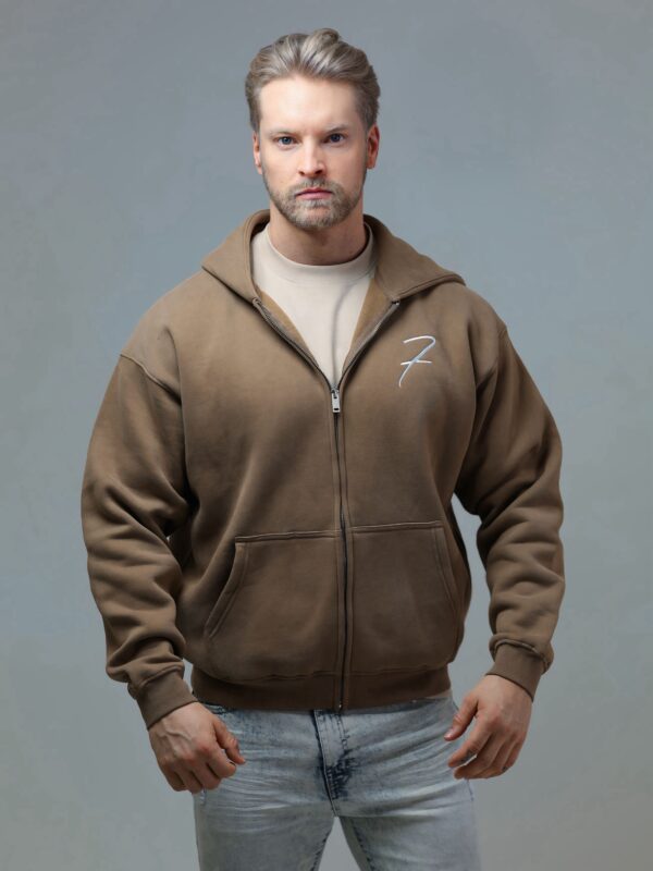 Zipper Hoodie - Sand